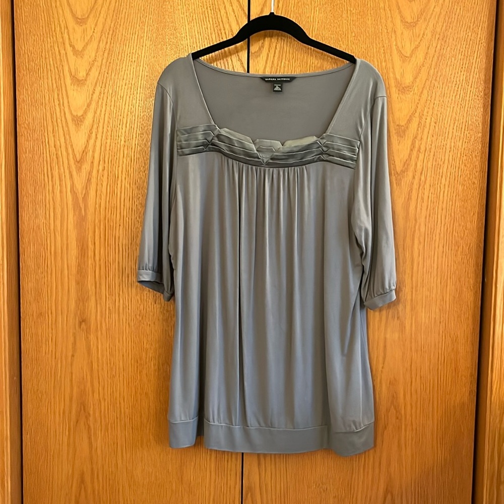 dressy gray top